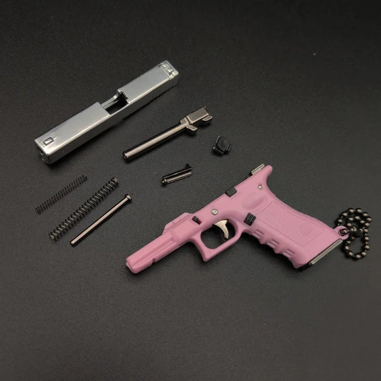 1:4 G17 METAL Keychain - PINK/BLACK - LEGACY TACTICAL INC