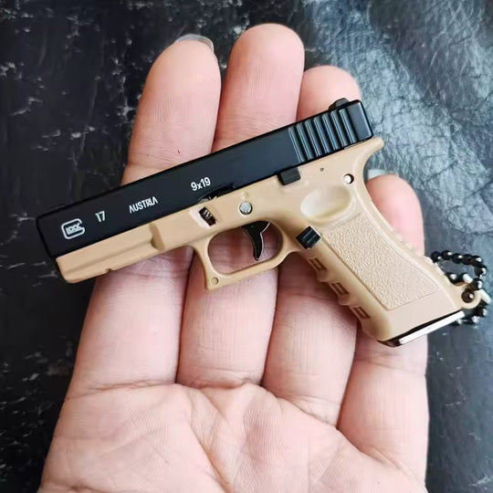 1:4 G17 METAL Keychain - TAN/BLACK - LEGACY TACTICAL INC