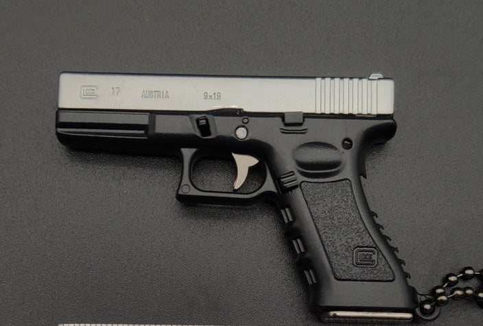 1:4 G17 METAL Keychain - BLACK/SILVER - LEGACY TACTICAL INC