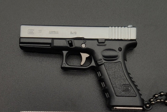 1:4 G17 METAL Keychain - BLACK/SILVER - LEGACY TACTICAL INC