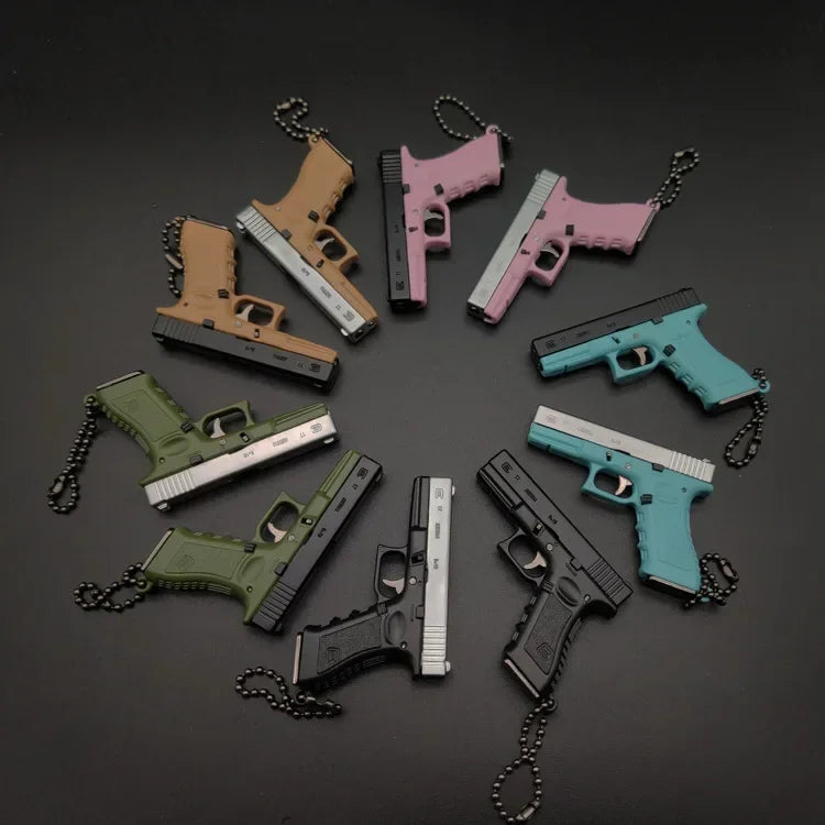 1:4 G17 METAL Keychain - TAN/BLACK - LEGACY TACTICAL INC