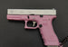 1:4 G17 METAL Keychain - PINK/SILVER - LEGACY TACTICAL INC