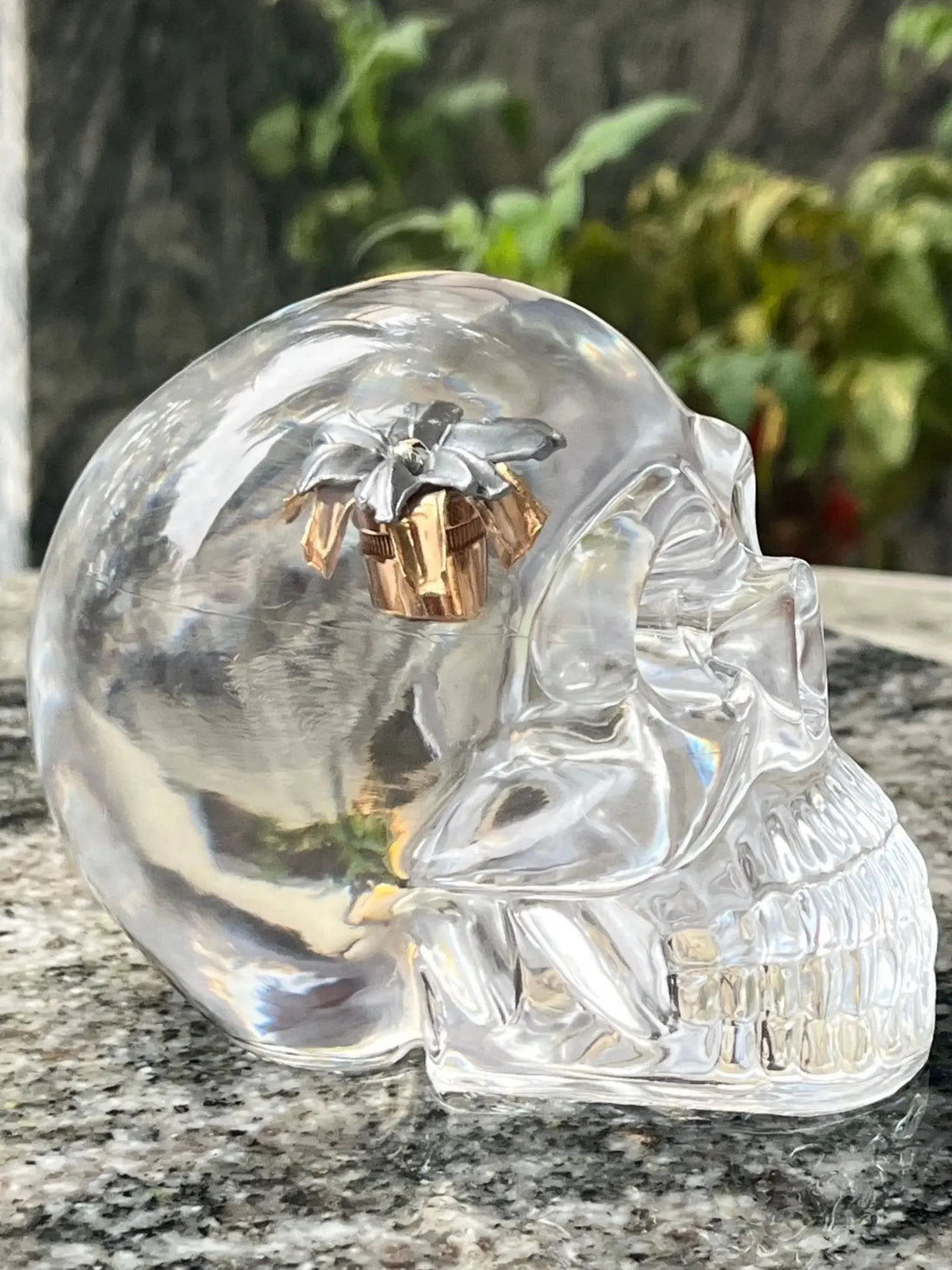 45ACP Hollow Point Resin Skull – Handmade Decor product image 4