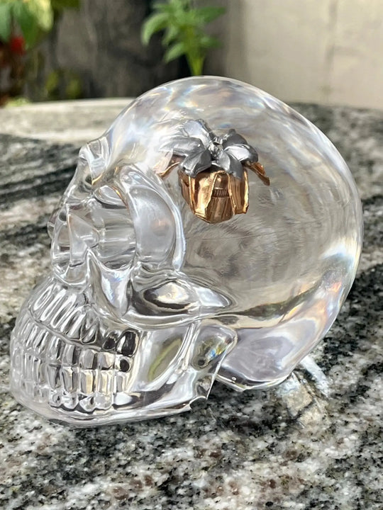 45ACP Hollow Point Resin Skull – Handmade Decor