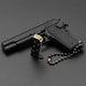 1:3 1911 Scale Handgun - Black miniature model with working safety, slide, and magazine, die-cast metal, black finish.