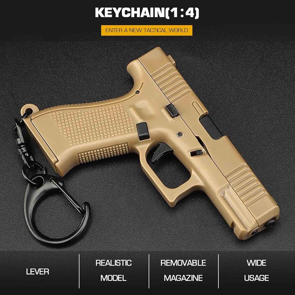 1:4 G17 All Plastic Keychain - BLACK - LEGACY TACTICAL INC