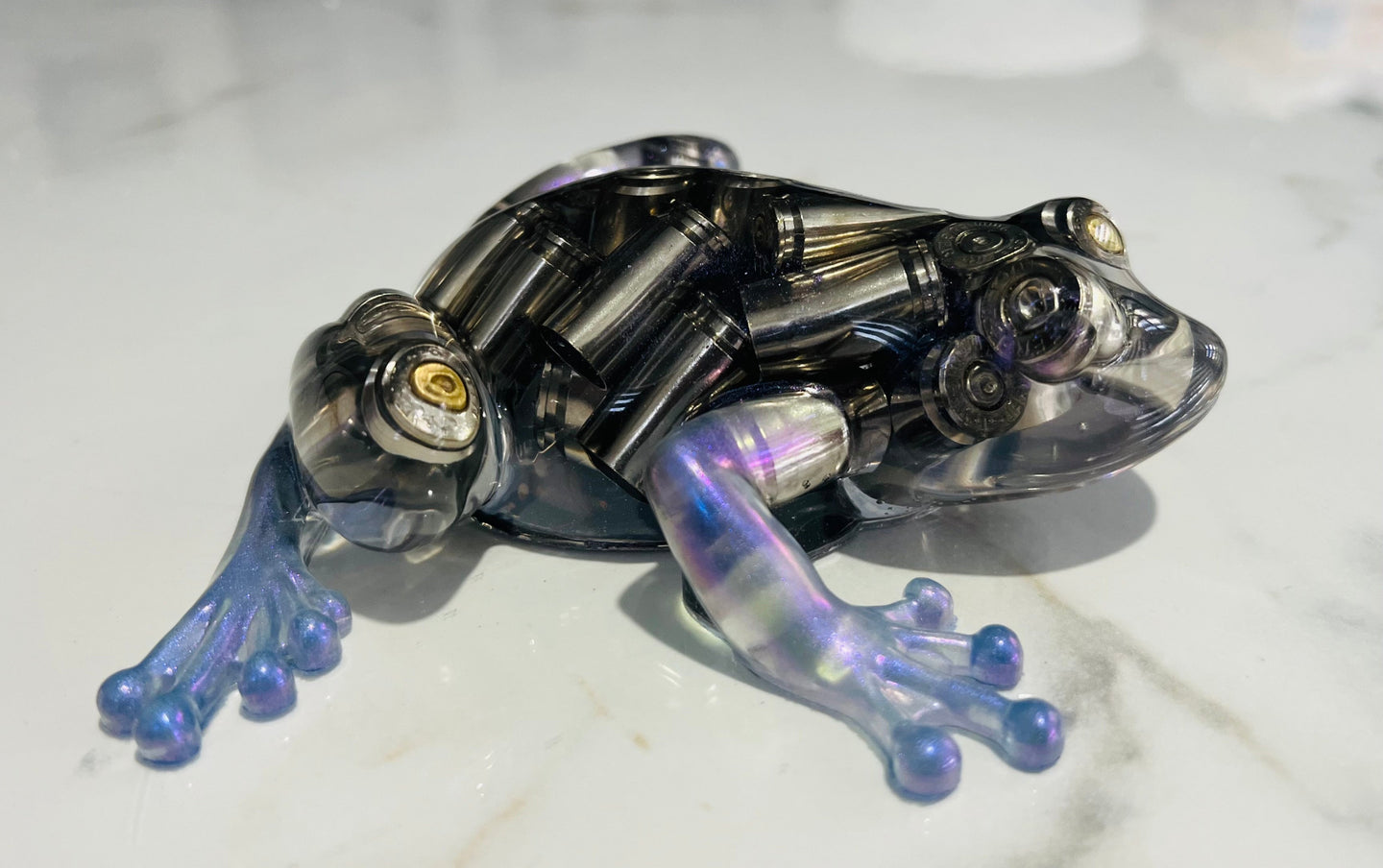 9MM Bullet Clear Epoxy Frog - LEGACY TACTICAL INC