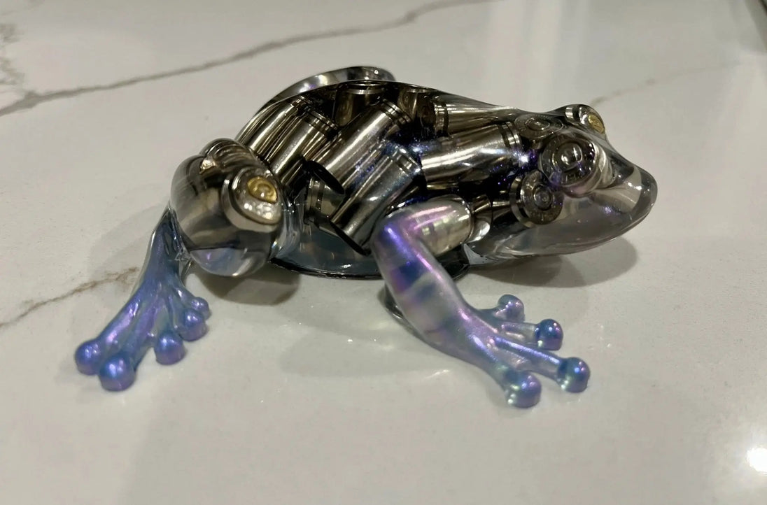 9MM Bullet Resin Frog – Handmade Decor product image 4