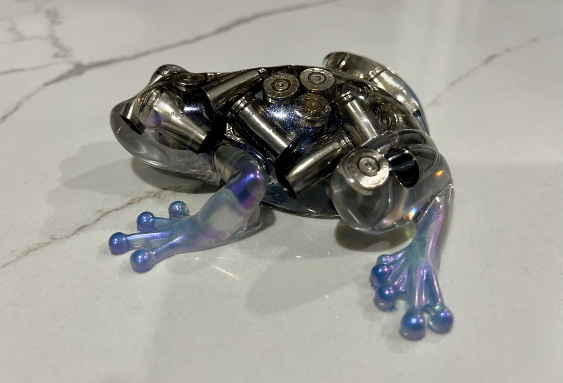 9MM Bullet Clear Epoxy Frog - LEGACY TACTICAL INC