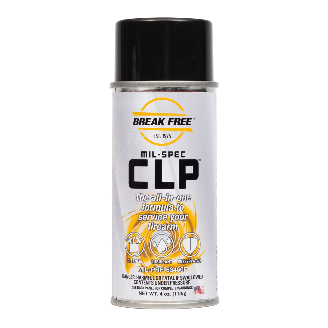 Break Free CLP Cleaner Lubricant Aerosol 4oz - LEGACY TACTICAL INC