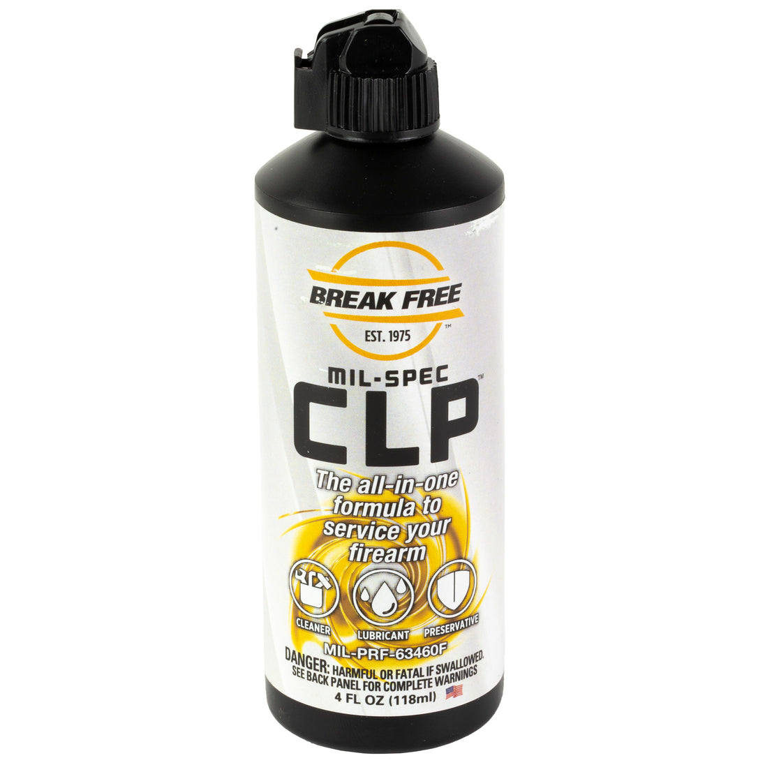 BREAK FREE CLP Cleaner Lubricant 4oz - LEGACY TACTICAL INC