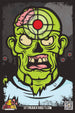Zombie Bill targets with Green colors, premium Paper