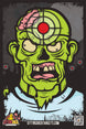 Zombie Bill targets with Green colors, premium Paper
