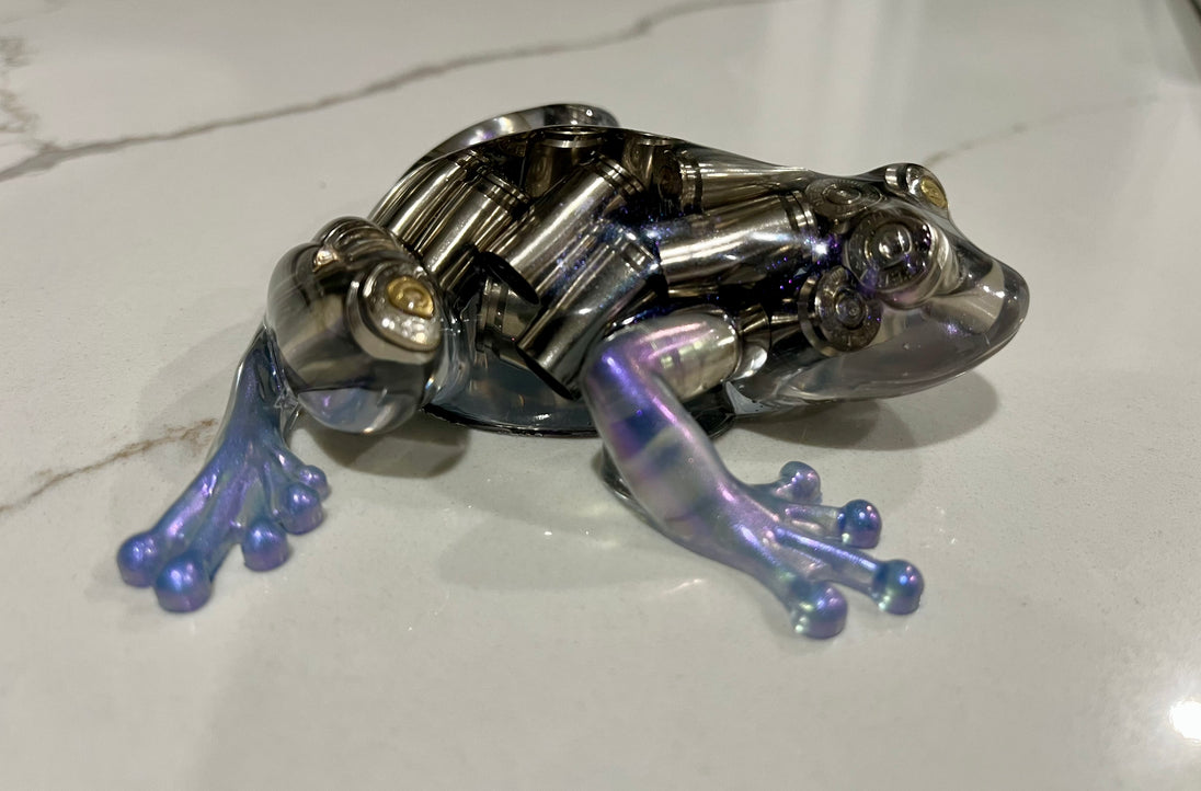 9MM Bullet Clear Epoxy Frog - LEGACY TACTICAL INC