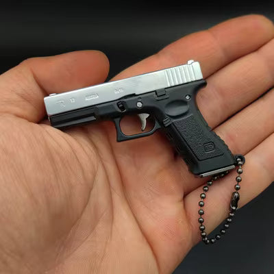 1:4 G17 METAL Keychain - BLACK/SILVER - LEGACY TACTICAL INC