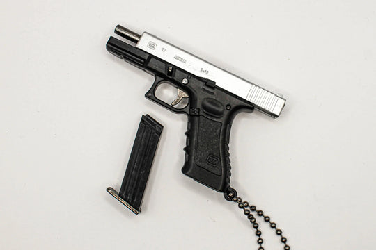 1:4 G17 METAL Keychain - BLACK/SILVER - LEGACY TACTICAL INC