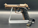 1:3 Beretta 92FS Handgun - Desert Tan miniature model with die-cast metal parts and functional safety and slide.