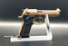 1:3 Beretta 92FS Handgun - Desert Tan miniature with die cast metal parts and working safety and slide actions.
