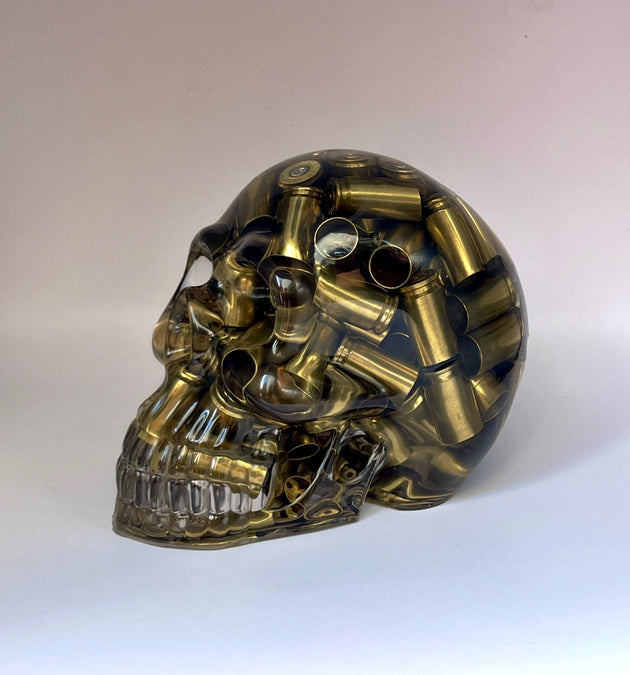 9MM Clear Epoxy Bullet Skull - LEGACY TACTICAL INC