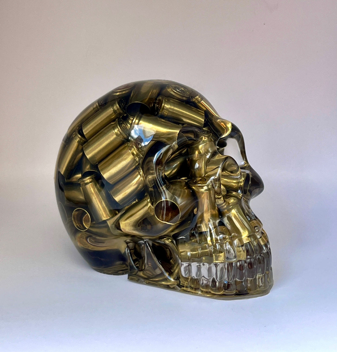 9MM Clear Epoxy Bullet Skull - LEGACY TACTICAL INC