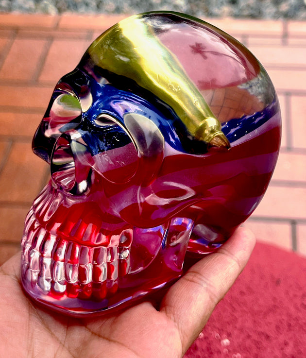 223 Casing American Flag Epoxy Skull - LEGACY TACTICAL INC