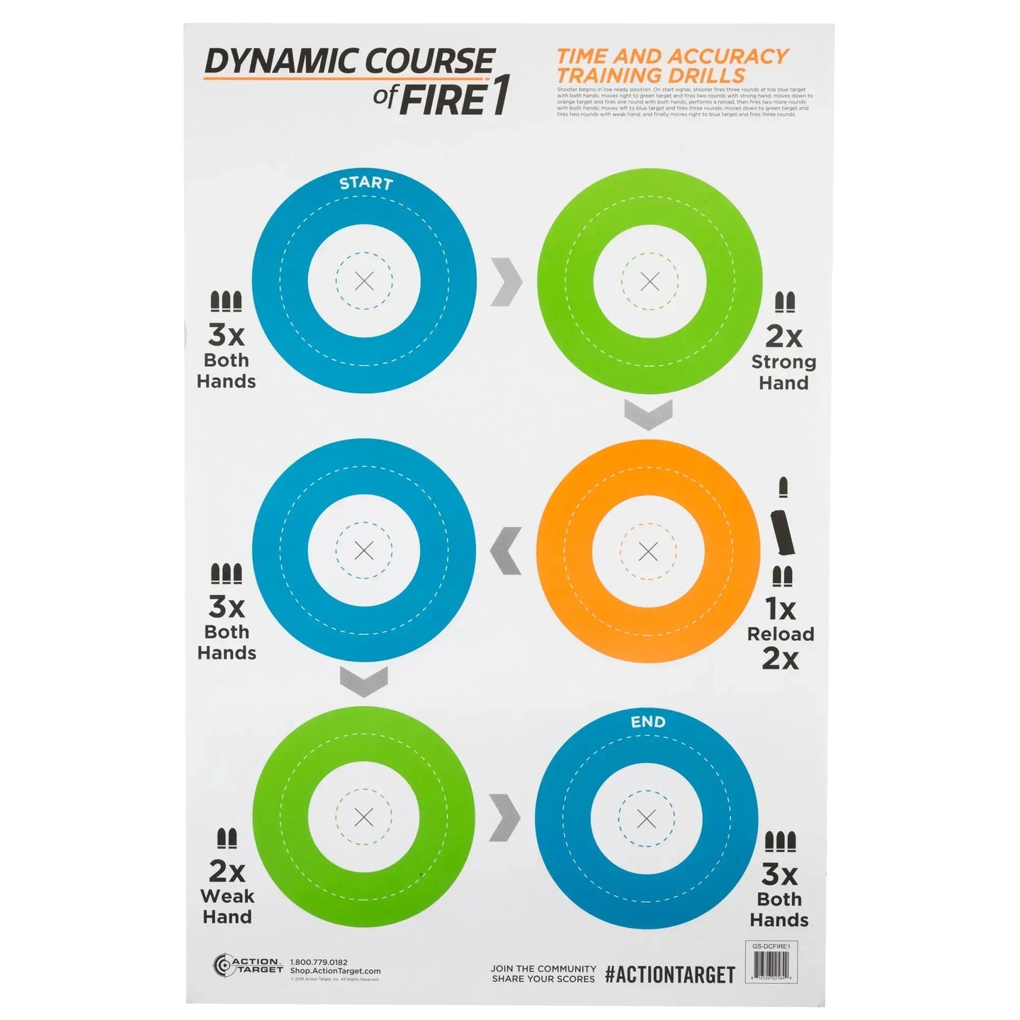 Action Target Game Series Targets 23x35 - 100 Pack