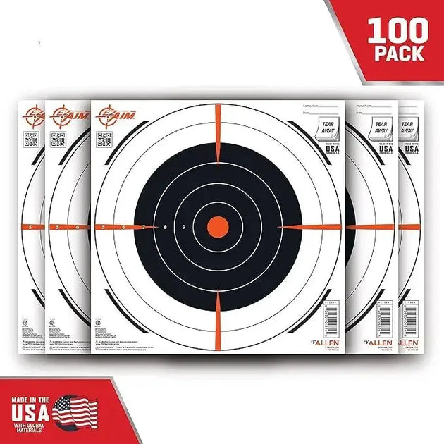 Allen EZ Aim 12x12 Adhesive Bullseye Targets - 100 Pack product image 2