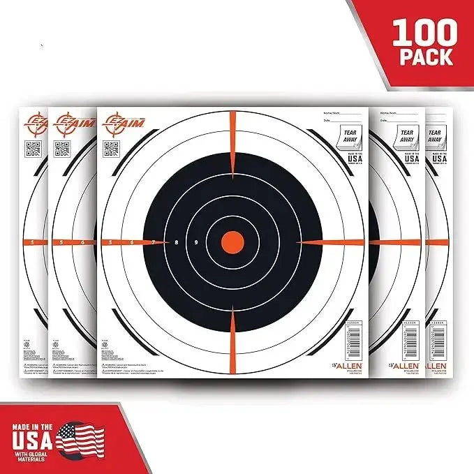 Allen EZ Aim 12x12 Adhesive Bullseye Targets - 100 Pack product image 2
