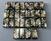 Bullets and Casings Dominos Double 6 Set with 28 handmade pieces featuring bullet casings and gears design.
