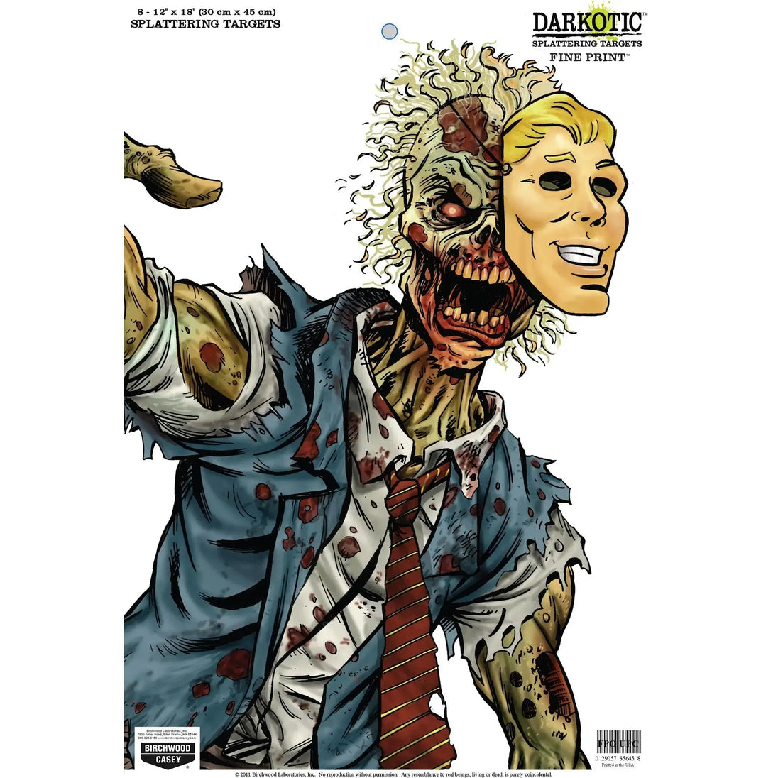Darkotic Fine Print Targets 12x18 - 8 Pack