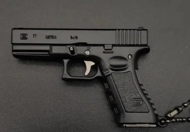 G17 Mini Pistol Keychain – 1:4 Metal (Black) product image 3