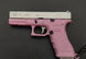 G17 Mini Pistol Keychain – 1:4 Metal (Pink/Silver) product image 3