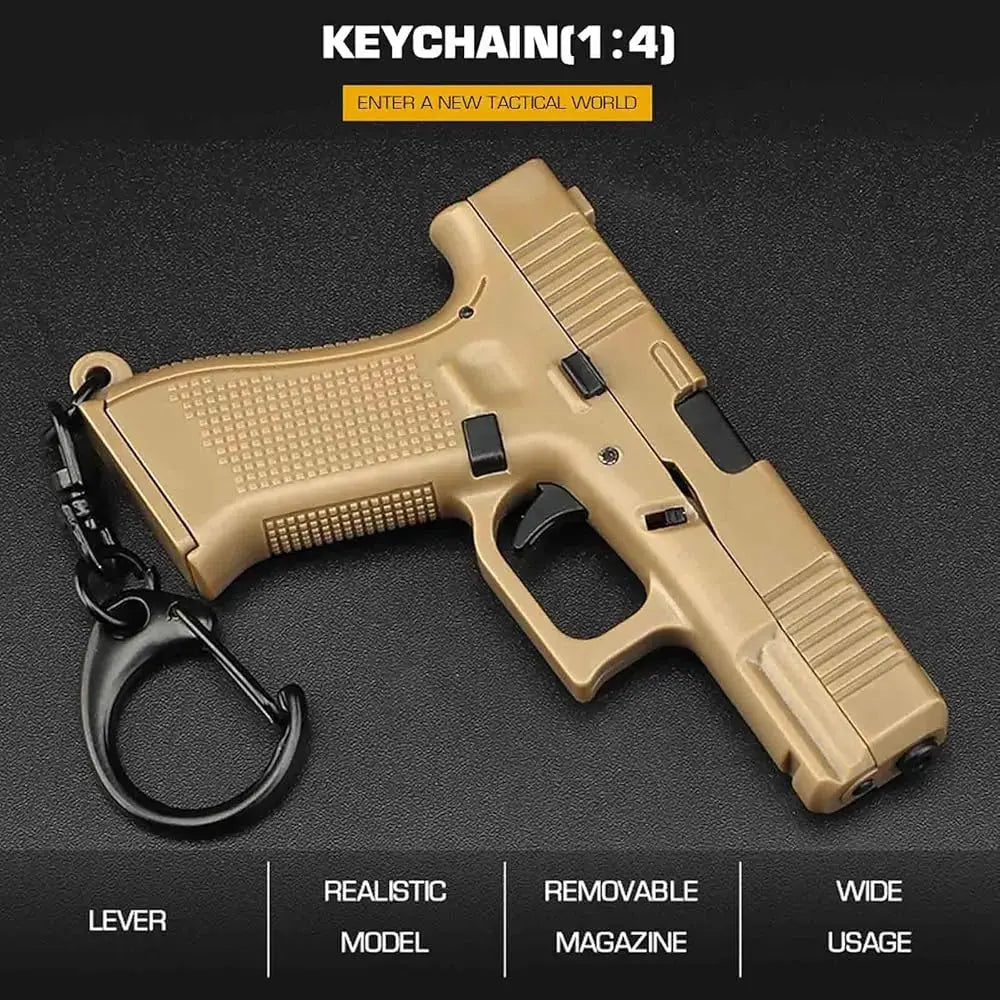 G17 Mini Pistol Keychain – 1:4 Plastic (Black) product image 10