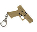 G17 Mini Pistol Keychain – 1:4 Plastic (Tan)