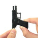 G17 Mini Pistol Keychain – 1:4 Plastic (Tan) product image 4