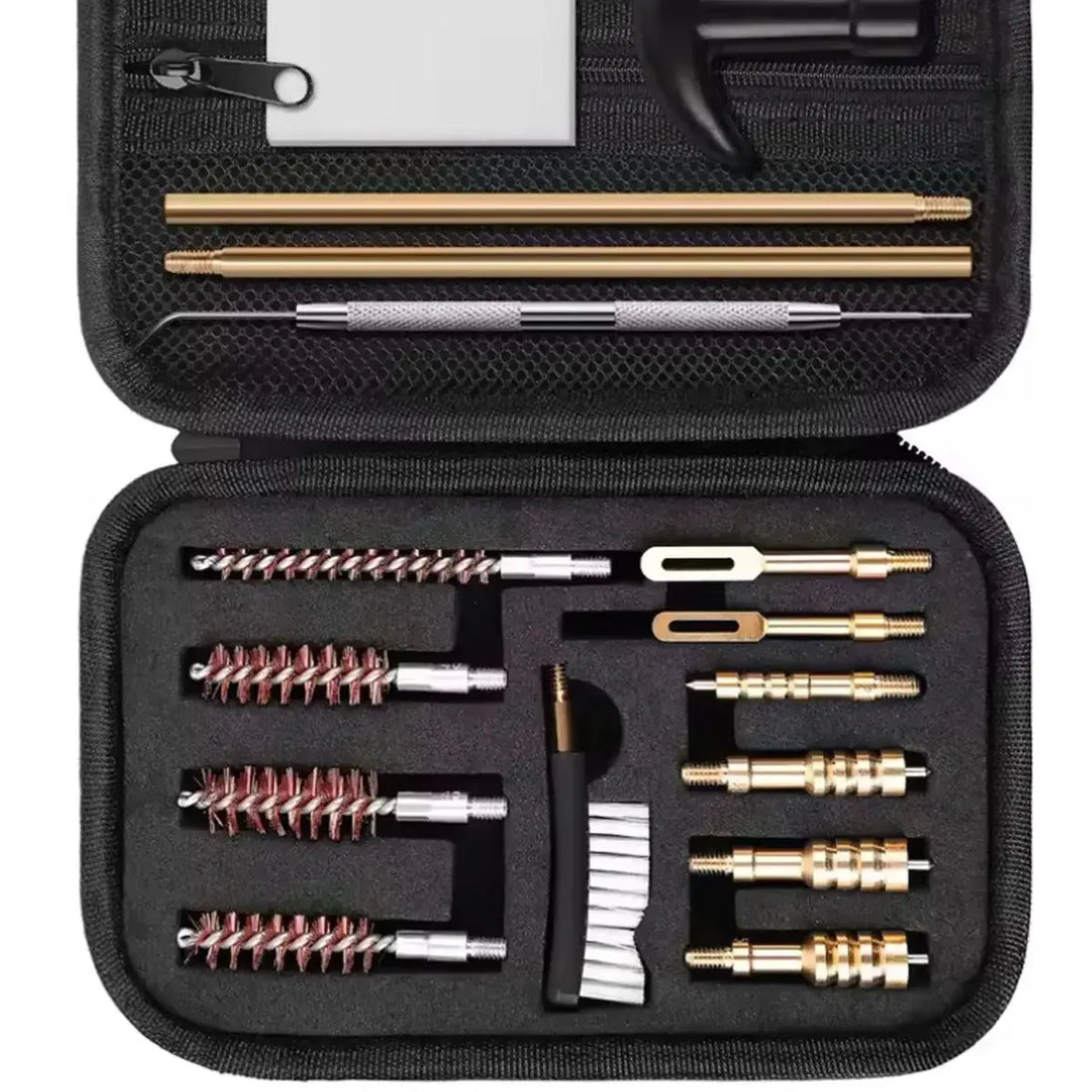 Handgun Cleaning Kit – 16 Piece Bore Brush & Jag Set