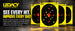 high quality target with splatter spots and yellow background