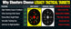 Legacy Tactical targets comparison with yellow and white backgroud.