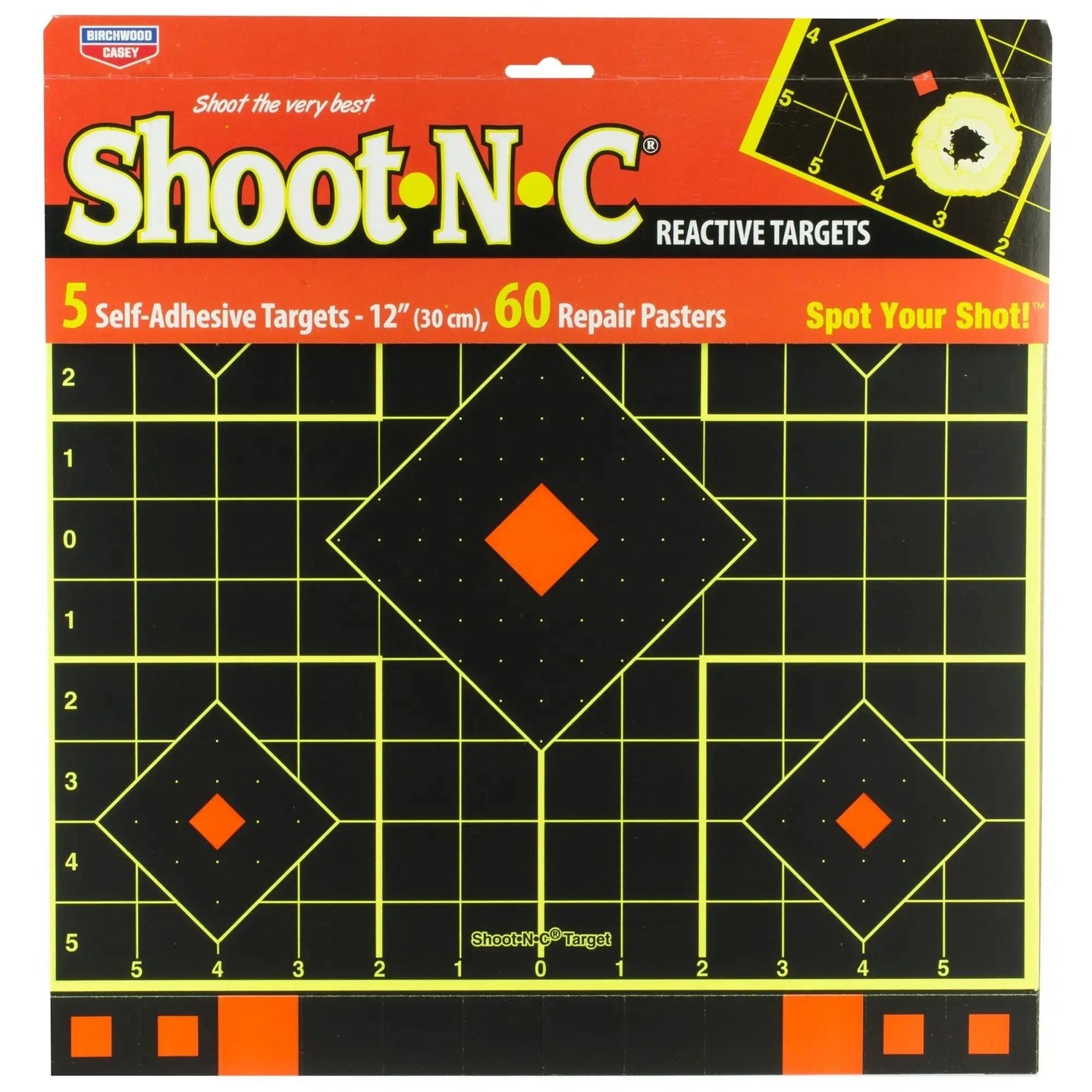 Shoot-N-C 12" Sight-In Targets - 5 Pack product image 3