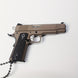 1:3 1911 Scale Handgun - Desert Tan die cast metal model with movable safety, slide, and loadable dummy rounds.